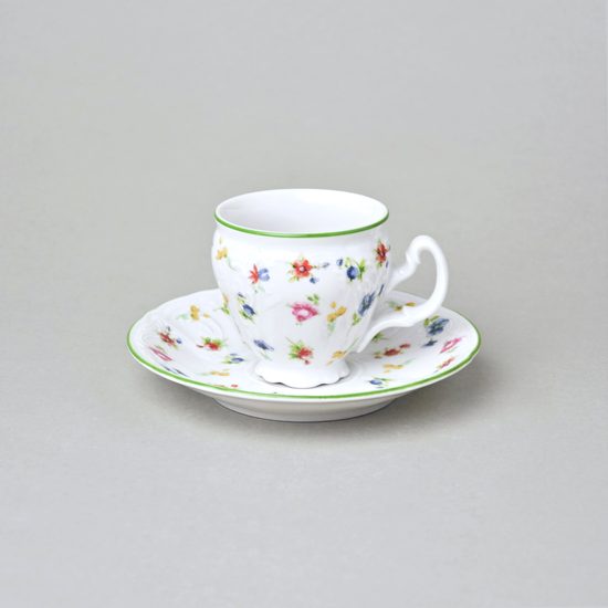 Šálek a podšálek Espresso 75 ml / 12 cm, Thun 1794, karlovarský porcelán, BERNADOTTE 7570a57