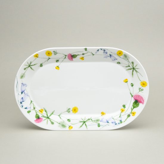 Tom Thistle: Platter 32 x 20,5 cm, Thun 1794, karlovarský porcelán