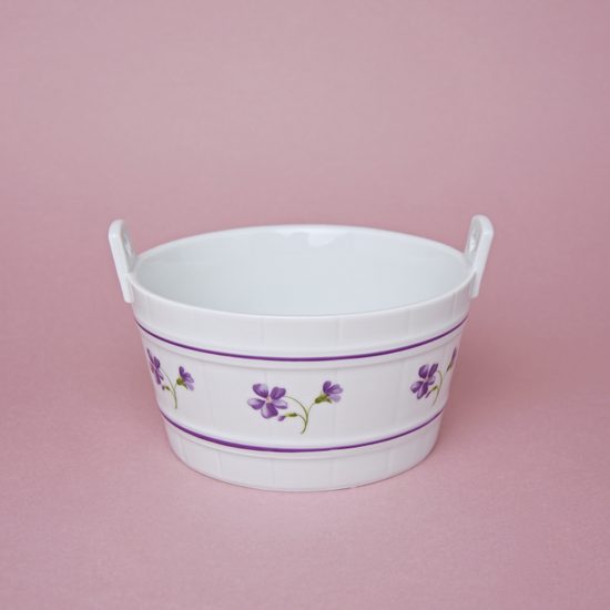 Tub round 15 x 8 cm, Violet, Cesky porcelan a.s.