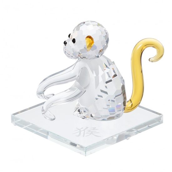 Monkey (Chinese Zodiac) 50 x 52 mm, Crystal Gifts and Decoration PRECIOSA