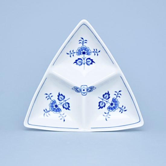 Dish Trina 3-compartament small, 20,5 x 20,5 x 20,5 cm, Original Blue Onion Pattern, QII