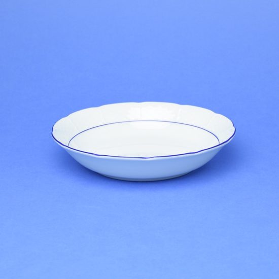 Natálie modré linky: Miska coupsoup 19 cm, Thun 1794, karlovarský porcelán