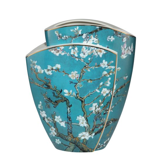 Vase V. van Gogh - Almond Tree Blue, 36 / 21 / 43 cm, Porcelain, V. van Gogh, Goebel