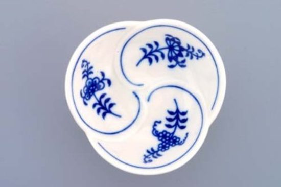 Dish Trefoil 3,7cm, Original Blue Onion Pattern, QII