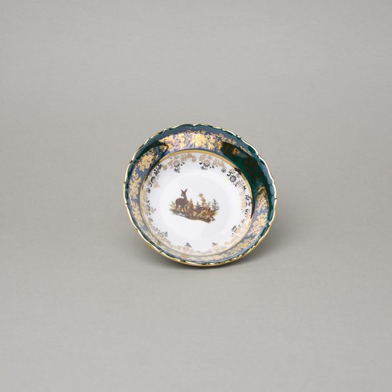 Bowl 13 cm, hunting - green, Royal Czech