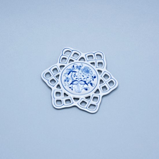 Christmas decoration - Snow flake 10,4 cm, Original Blue Onion Pattern