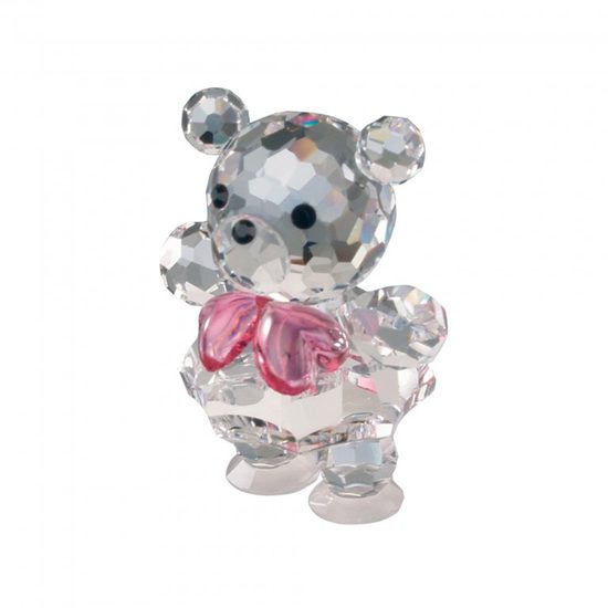 Medvídek (růžová) 34 x 25 mm, Křišťálové dárky a dekorace PRECIOSA