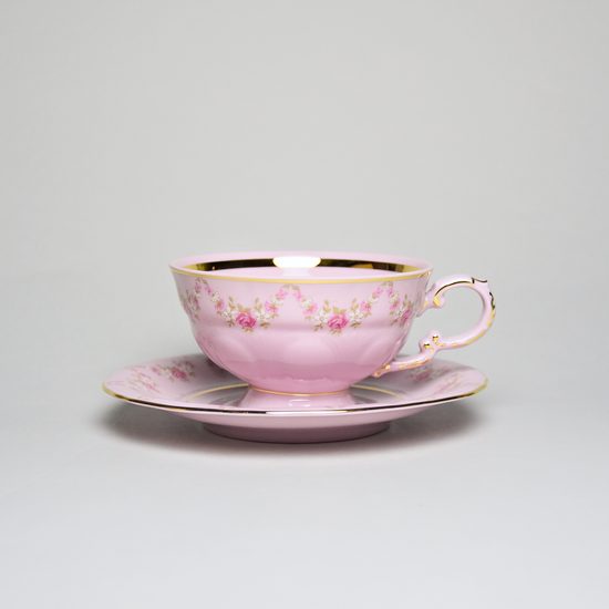 Cup tea 200 ml and saucer, Sonata decor 158, Leander Rose china