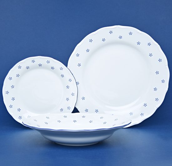 Plate set for 6 pers. 27,24,19 cm, Verona Valbella, G. Benedikt 1882