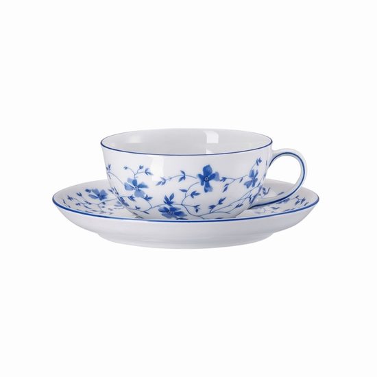 Cup 130 ml tea plus saucer 135 mm, FORM 1382 Blaublüten, Arzberg porcelain