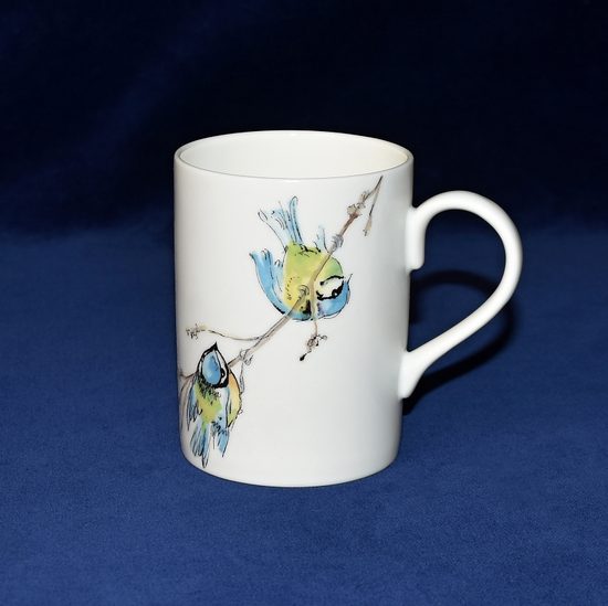 Bird collection - Blue Tit: Mug Lucy 320 ml, English Fine Bone China, Roy Kirkham