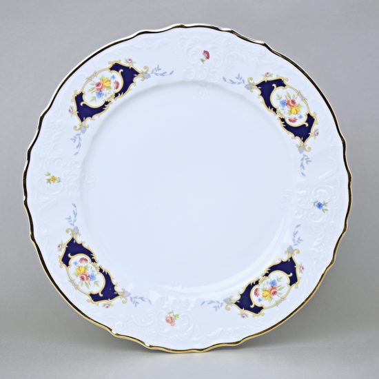 Talíř mělký 27 cm, Thun 1794, karlovarský porcelán, BERNADOTTE erbíky
