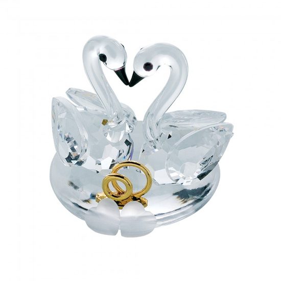 Nuptial Swan 40 x 35 mm, Crystal Gifts and Decoration PRECIOSA