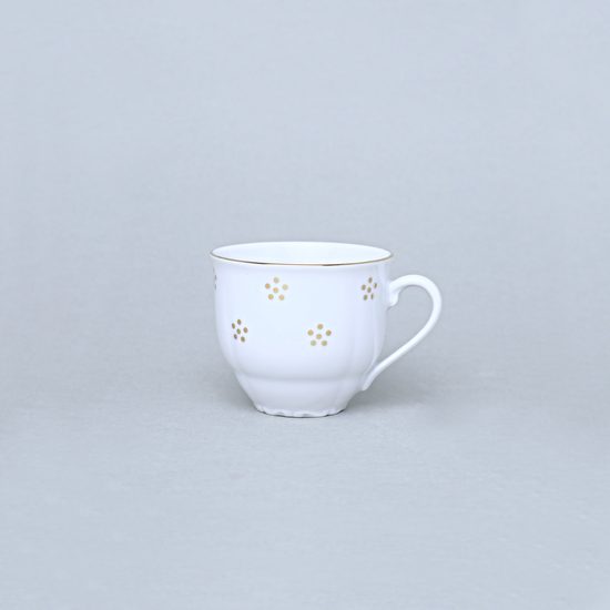 Šálek vysoký 80 ml na espresso, Verona zlatá Valbella, G. Benedikt