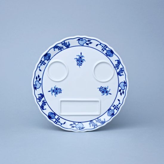 Platter round with hole 21 cm, Original Blue Onion pattern