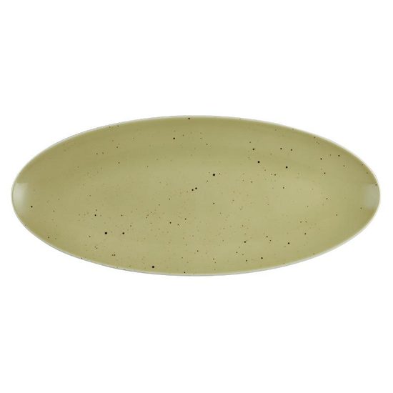 Platter oval 43 x 19 cm, Life Olive 57012, Seltmann Porcelain