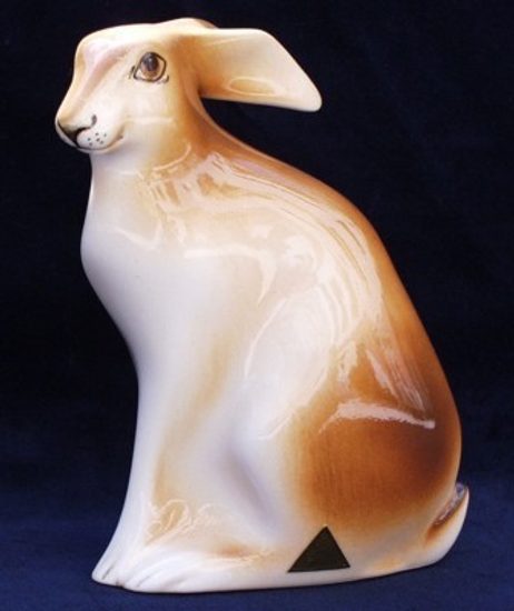 Hare 10 x 7 x 14 cm, Porcelain Figures Duchcov