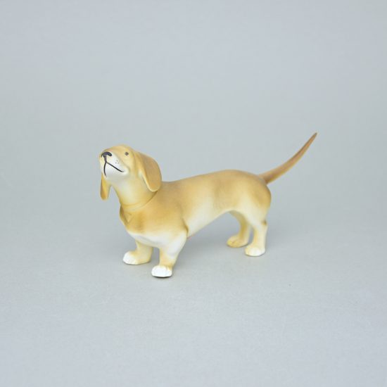 Dachshound 16,5 x 6 x 8,5 cm, Porcelain Figures Duchcov