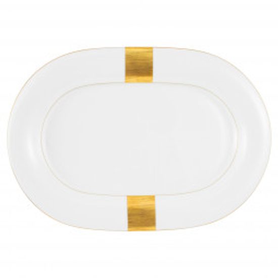 Platter oval 37 x 25,5 cm, Jade Macao 3636, Tettau Porcelain