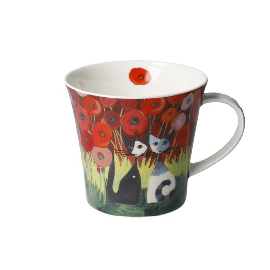 Mug R. Wachtmeister - Innamorati tra i papaveri,350 ml, Fine Bone China, Cats Goebel