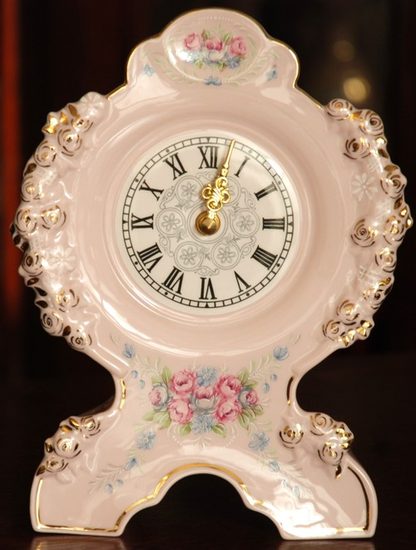 Clock 20 cm, Rita, Rose China
