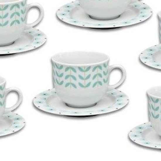 Cup 110 ml plus saucer 115 mm, Thun 1794 Carlsbad porcelain, Opal 80519