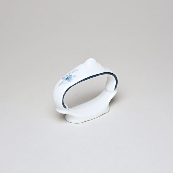 Napkin ring, Thun 1794 Carlsbad porcelain, BERNADOTTE blue flower