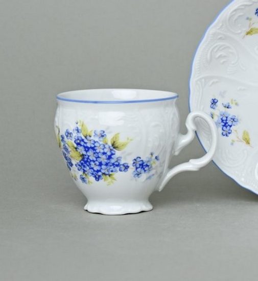 Šálek vysoký kávový 150 ml, Thun 1794, karlovarský porcelán, BERNADOTTE pomněnka