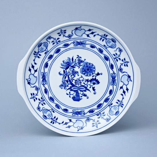 Talíř kupový s uchy 24,6 cm, Cibulák, originální z Dubí