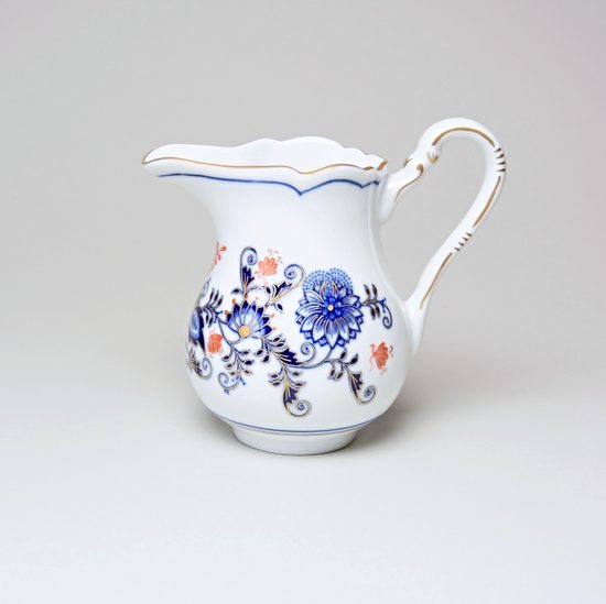 Mlékovka vysoká 250 ml, rubínová červeň + zlato + cibulák, Český porcelán a.s.