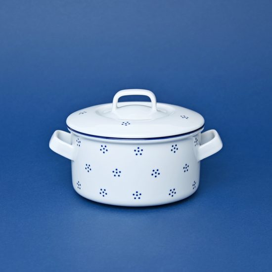 Soup cup / kettle 500 ml with handles and lid, Valbella decor, G. Benedikt 1882