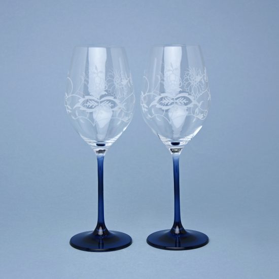 Celebration - Cibulák - Broušené skleničky na bílé víno 360 ml, 2 ks