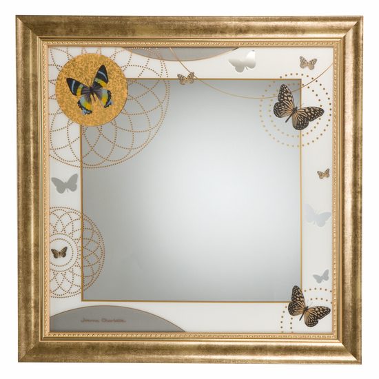 Mirror Butterflies 45 x 45 cm, glass, Charlotte, Goebel Artis Orbis