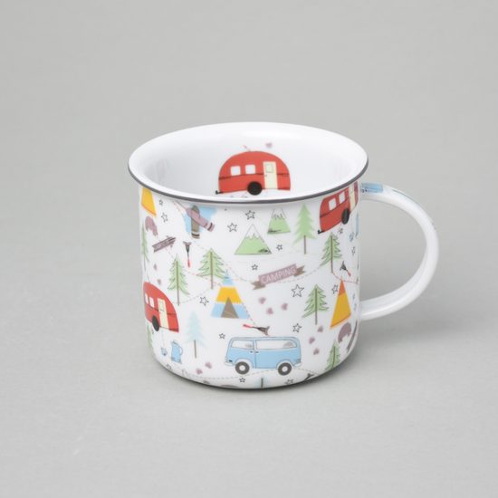 Hrnek Tina velký 380 ml, táboření, Český porcelán a.s.