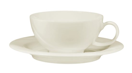 Šálek čajový 0,21 l a podšálek 14,5 cm, Orlando fine cream, Porcelán Seltmann