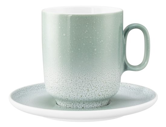 Mug 400 ml + saucer 16 cm, Sento AURA home - MINT, Seltmann porcelain