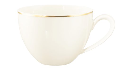Breakfast cup 340 ml, Savona fine diamond with gold line, Seltmann porcelain