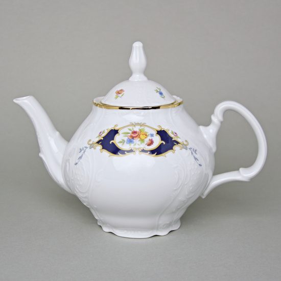 Konev čajová 1,2 l, Thun 1794, karlovarský porcelán, BERNADOTTE erbíky