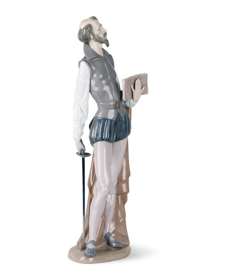 Don Quijote s knihou, 38 x 13 x 9,5 cm, NAO porcelánové figurky
