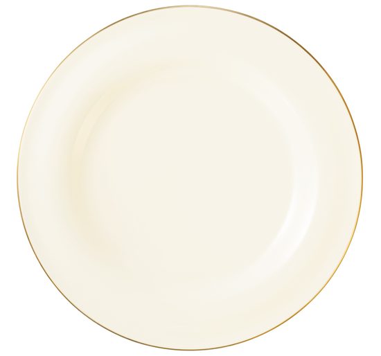 Plate flat round 27,7 cm, MEDINA gold, Porcelán SELTMANN
