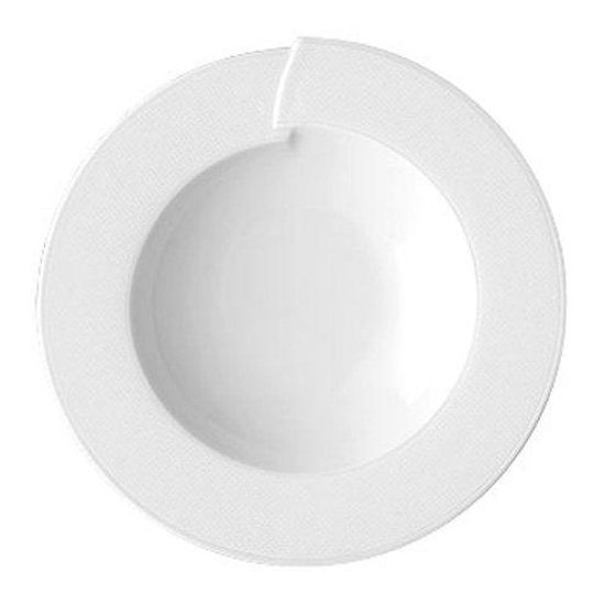 Plate deep 23 cm, Achat UNI white, Tettau Porcelain