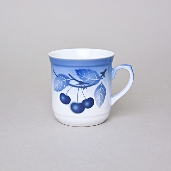 Hrnek Dan 0,27 l, Thun 1794, karlovarský porcelán, BLUE CHERRY