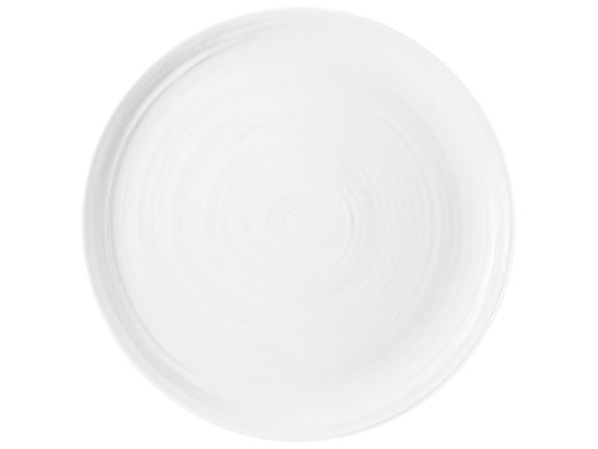 Terra WHITE: Club plate / dish round flat 31 cm, Seltmann porcelain