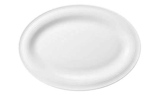 Platter oval 25 x 18 cm, Beat white, Seltmann Porcelain