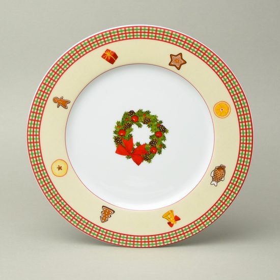 Christmas porcelain: Plate dining 26 cm Nina, Thun 1794