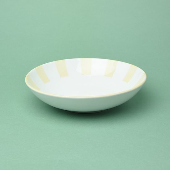 Soup plate / bowl 22 cm, yellow, G. Benedikt 1882
