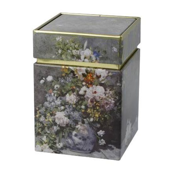 Dóza Jarní květiny 11 cm, kov, A. Renoir, Goebel Artis Orbis