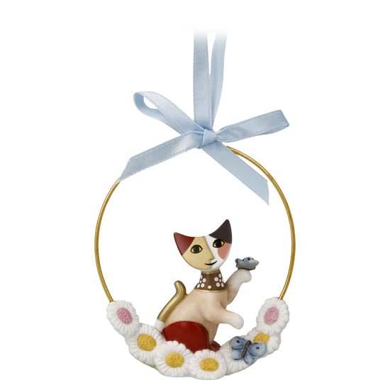 Hanging ornament Giocherellona 7.5 / 2 / 8.5cm, biscuit china, Cats Goebel R. Wachtmeister