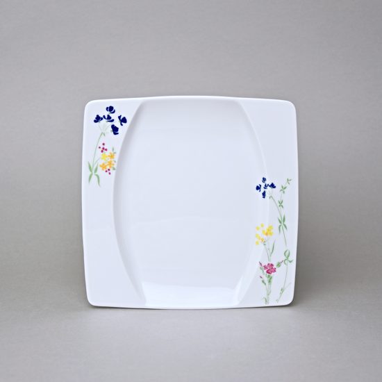 EYE luční kvítí, Talíř dezertní 21 cm, Thun 1794, karlovarský porcelán