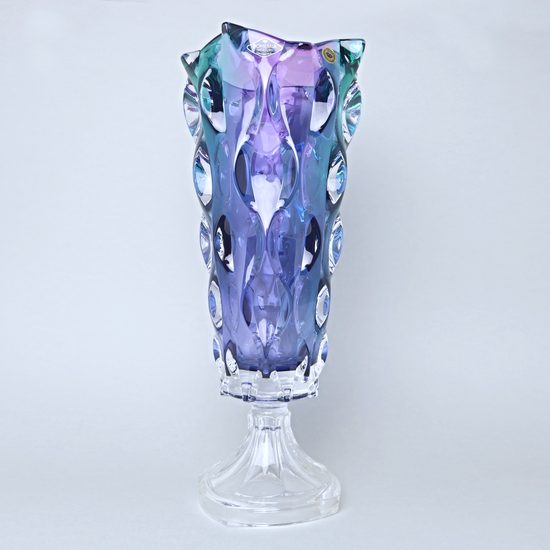 Váza SAMBA Dark Gradient 40,5 cm na nožce, Bohemia Treasury
